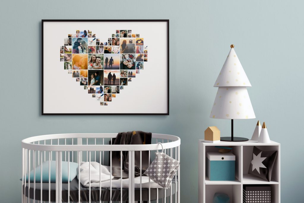 heart picture collage decoration